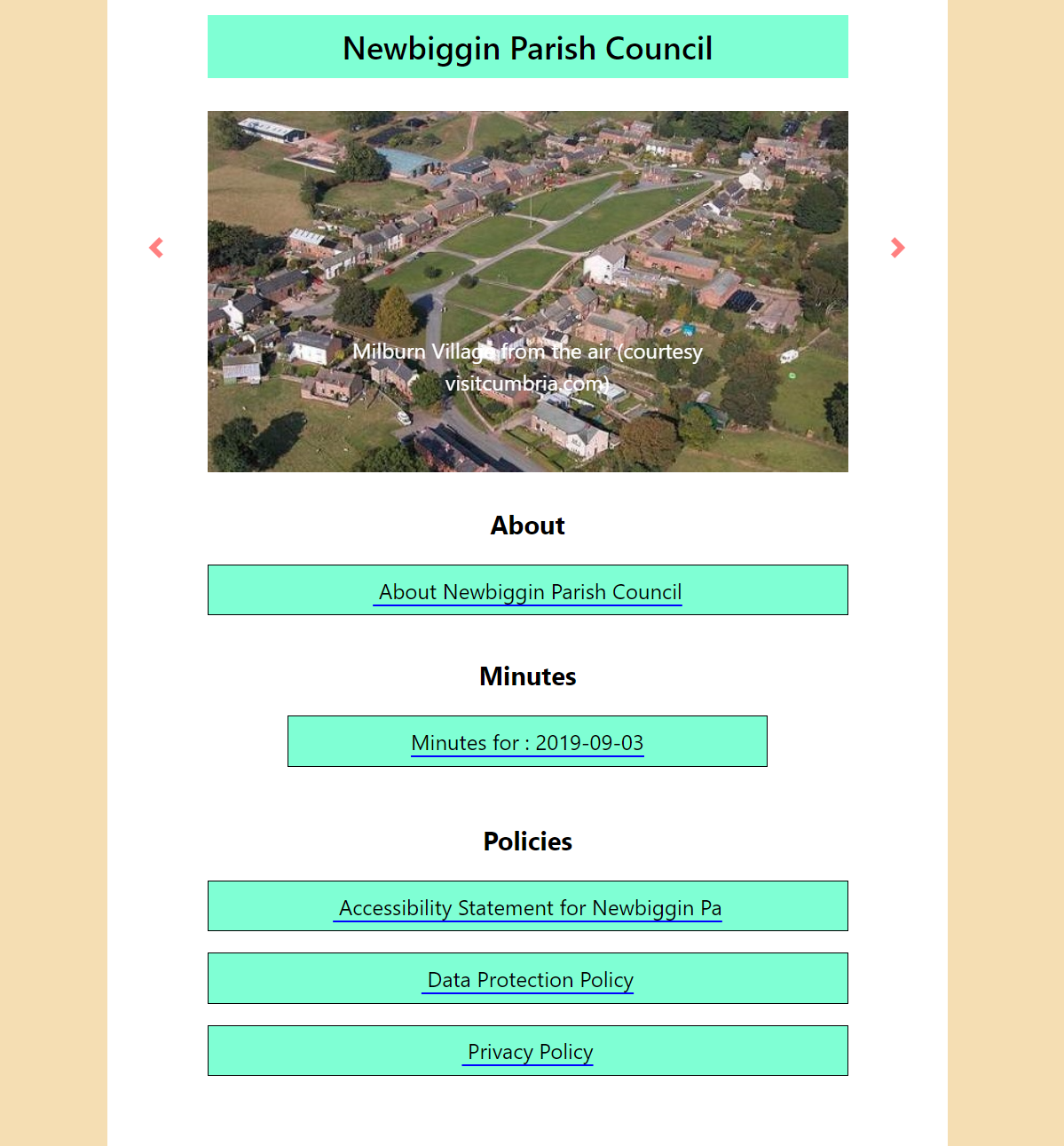 website example