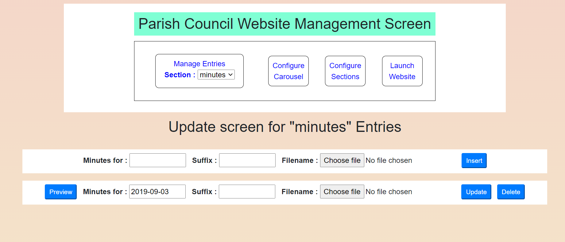 website example